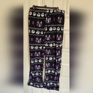 Disney Black and Purple Nightmare Before Christmas Pajama Pants Size XL